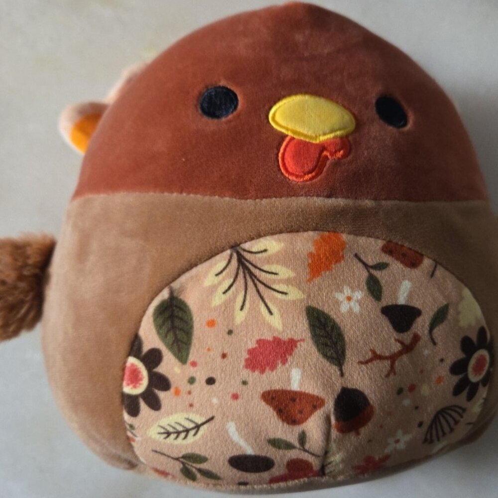 Squishmallows Gobrianna The Turkey Harvest Fall Autumn 7.5" Kelly Toys  Plush